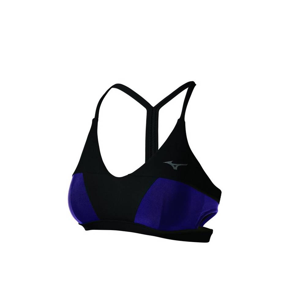 Womens Mizuno April Ross Vantage Thin Strap Volleyball Sports Bra Black Philippines (GKTWZC095)